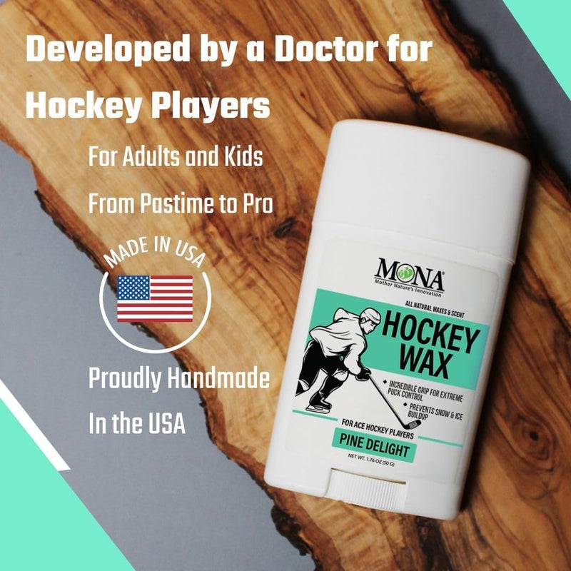 Mona Brands Elite Hockey Stick Wax for Ace Hockey Players | Premium Blade Protection | Improved Puck Control | Prevents Ice Buildup and Soggy Blade Tape - Image 5